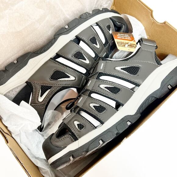 Skechers Relaxed Fit Men Grey Outseen Shoes Brand New main image 7